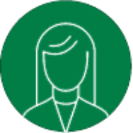 Icon showing an outline of a person's head