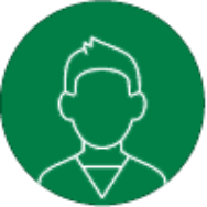 Icon showing an outline of a person's head